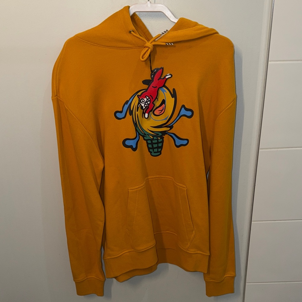 Icecream Yellow Graphic Hoodie